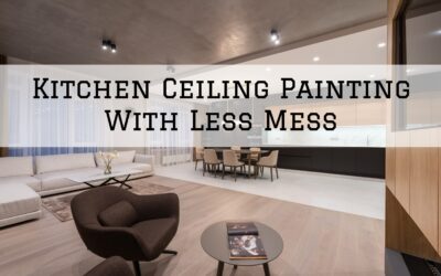Kitchen Ceiling Painting With Less Mess In Kennett Square, PA