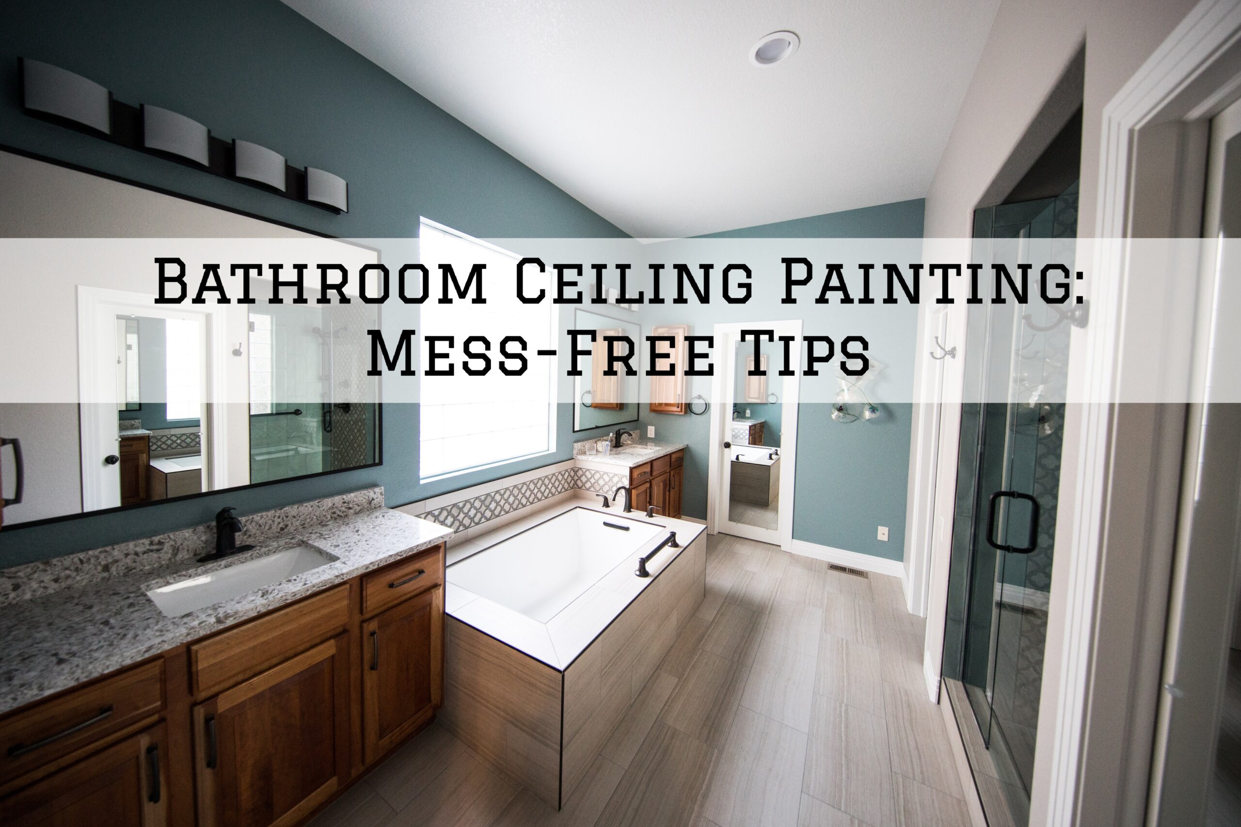2023-06-06 Left Moon Painting Unionville PA Bathroom Ceiling Painting Mess Free