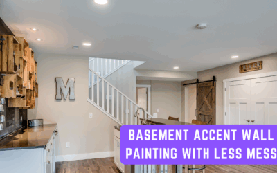Basement Accent Wall Painting With Less Mess In Kennett Square, PA