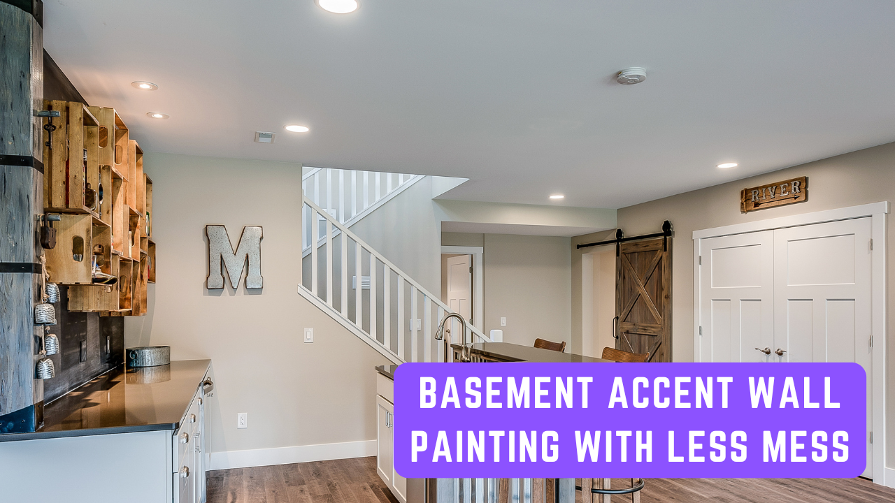 2025-06-06 Left Moon Painting Basement Accent Wall Painting With Less Mess In Kennett Square, PA