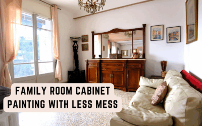Family Room Cabinet Painting With Less Mess In Chadds Ford, PA