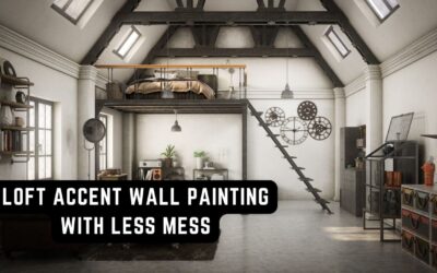 Loft Accent Wall Painting With Less Mess In Chadds Ford, PA